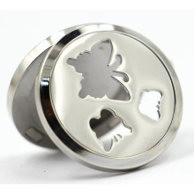 Butterfly Magnet Style 30mm Rd Stainless Steel Perfume Locket
